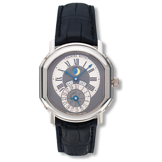 Front view of Daniel Roth Perpetual Calendar Men's Automatic Watch 118-L-60-011-CN-BA
