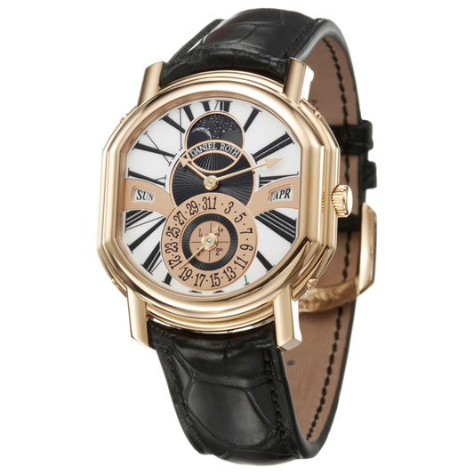 Front view of Daniel Roth Perpetual Calendar Men's Watch 118-X-40-153-CN-BA