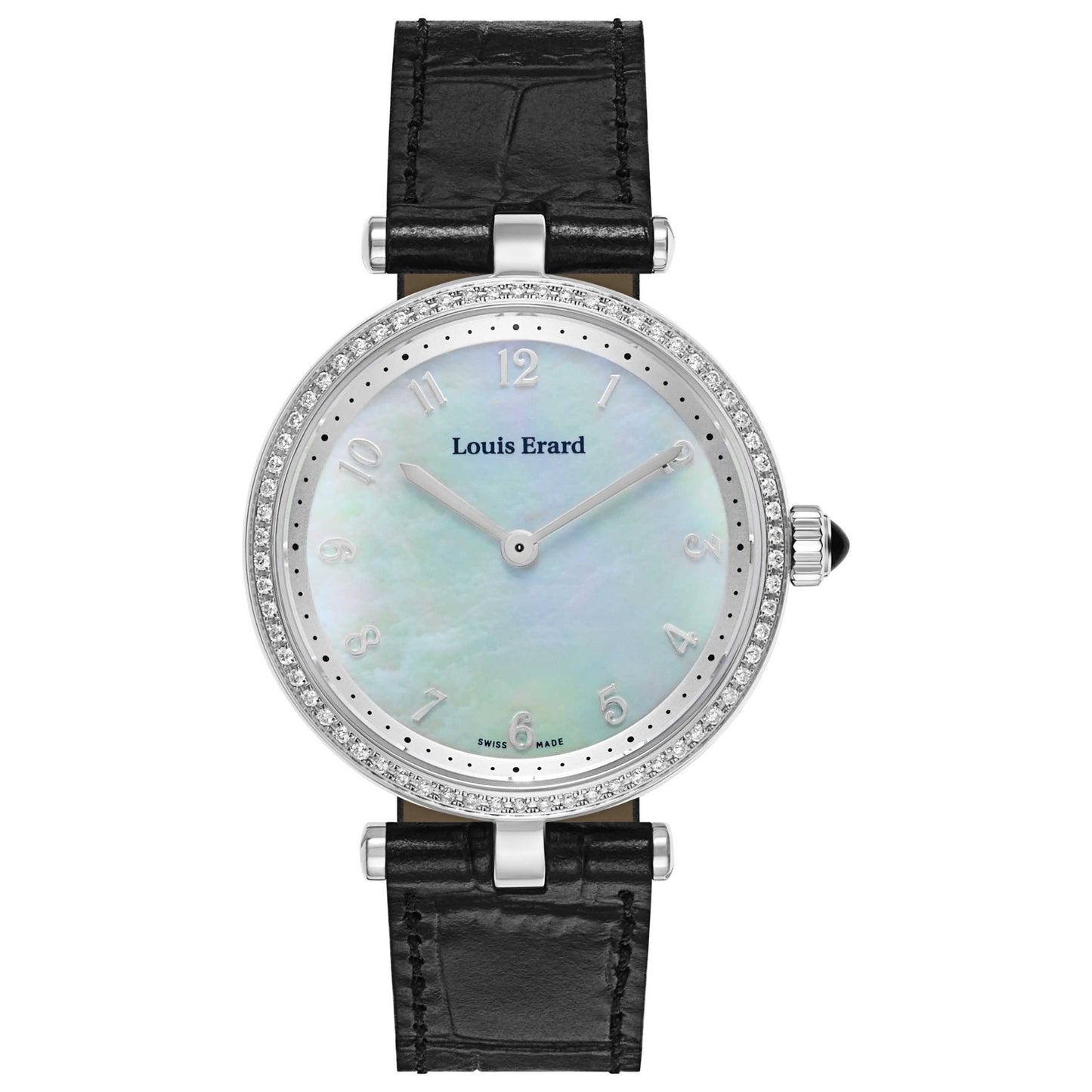 Front view of Louis Erard Romance Women's Swiss Quartz (Battery-Powered) Watch 11810SE34-BDCB5