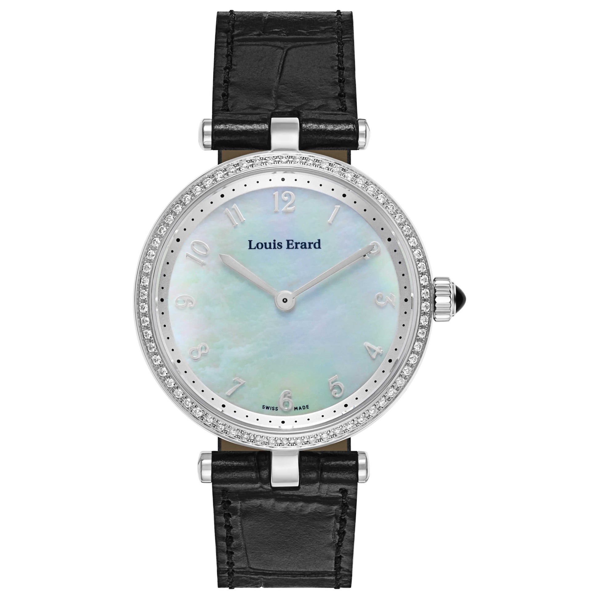 Front view of Louis Erard Romance Women's Swiss Quartz (Battery-Powered) Watch 11810SE34-BDCB5
