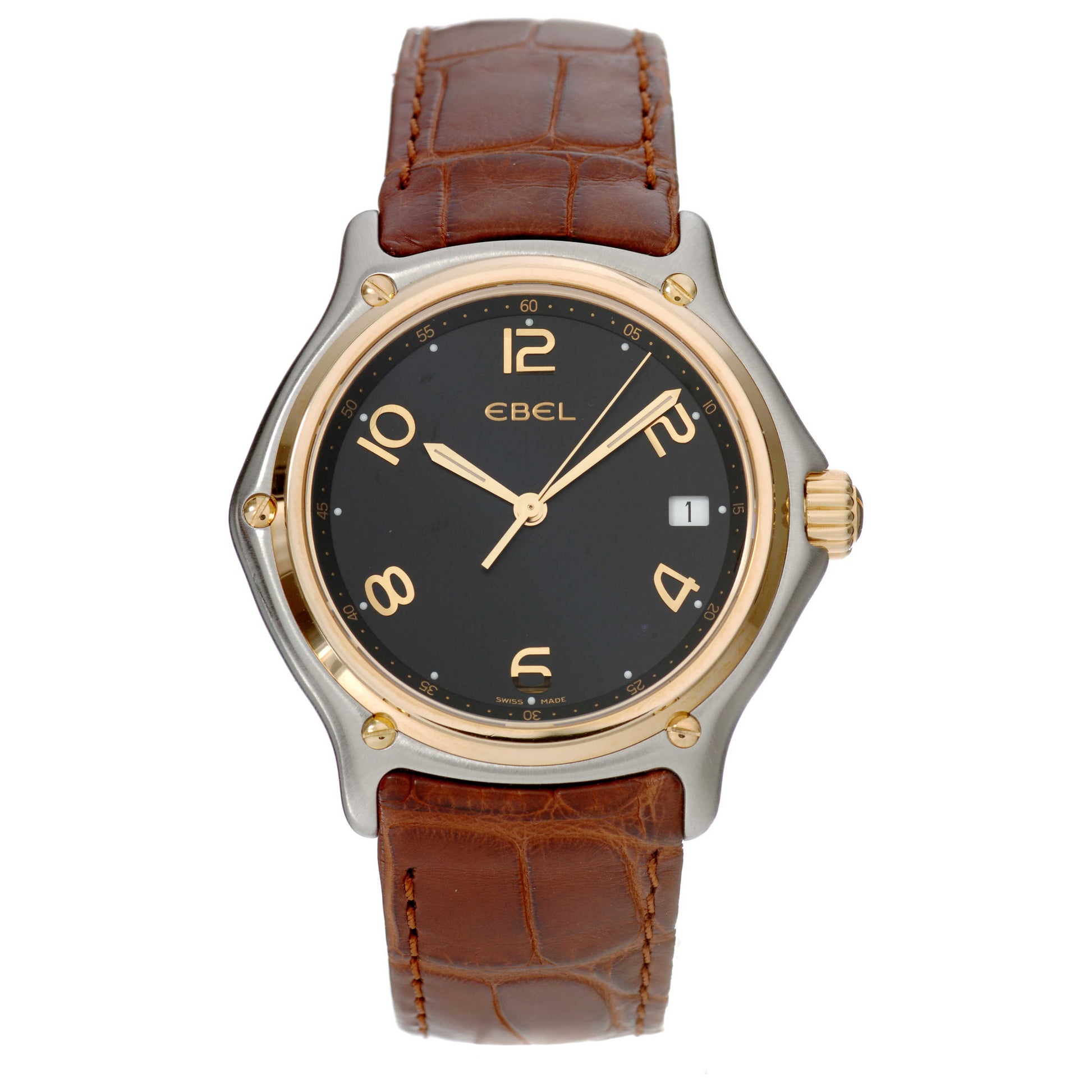 Front view of Ebel 1911 Men's Swiss Quartz (Battery-Powered) Watch 1187241-15635134