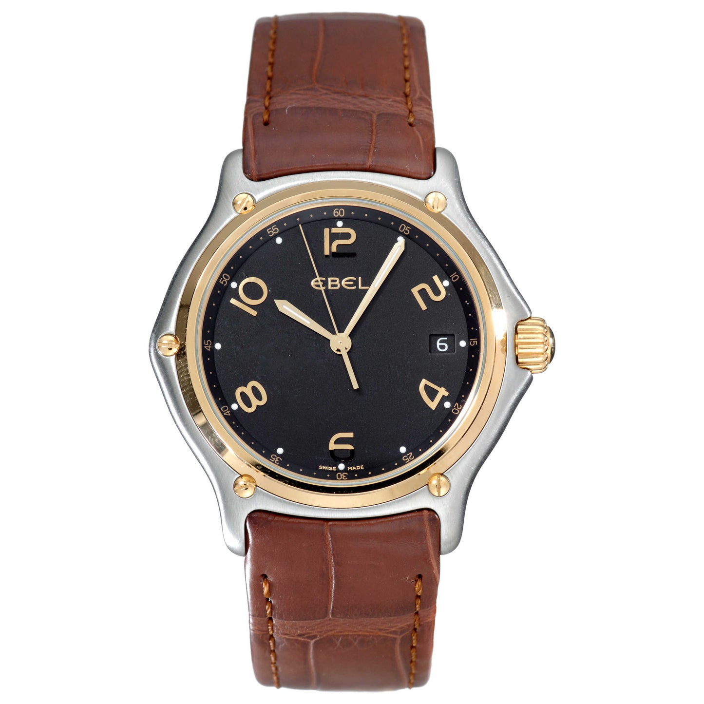 Front view of Ebel 1911 Men's Swiss Quartz (Battery-Powered) Watch 1187241-156F35134