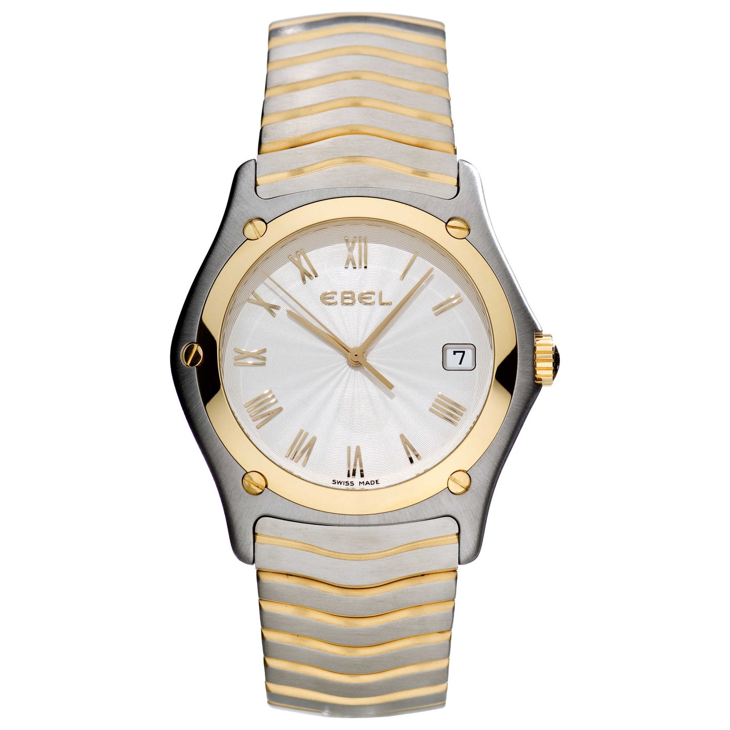 Front view of Ebel Classic Wave Men's Swiss Quartz (Battery-Powered) Watch 1187F41-162F25