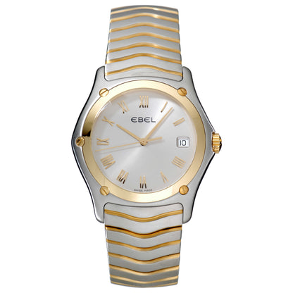 Front view of Ebel Classic Wave Men's Swiss Quartz (Battery-Powered) Watch 1187F41-7225