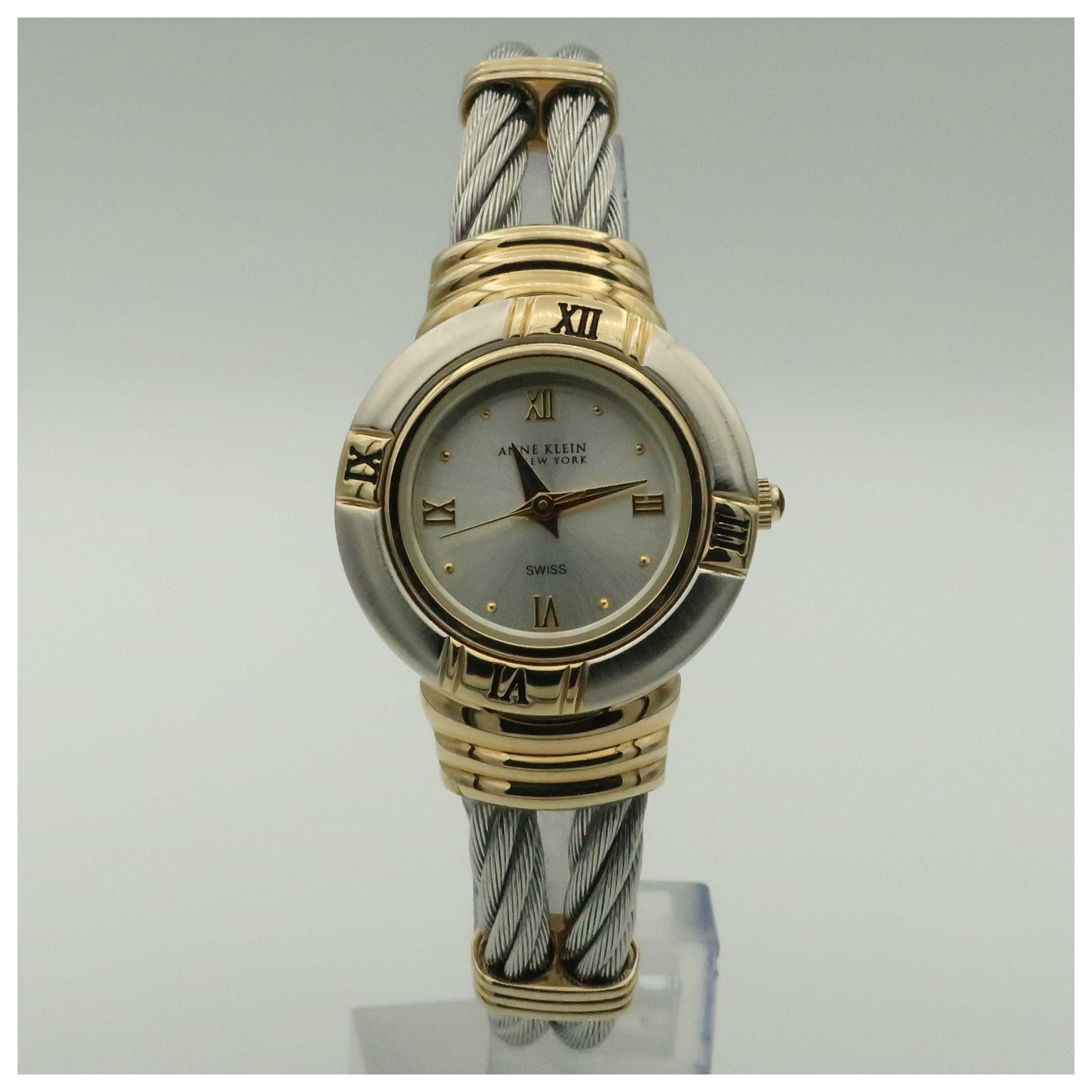 Front view of Anne Klein Bracelet Women's Swiss Quartz (Battery-Powered) Watch 12-7589BBZ-PO