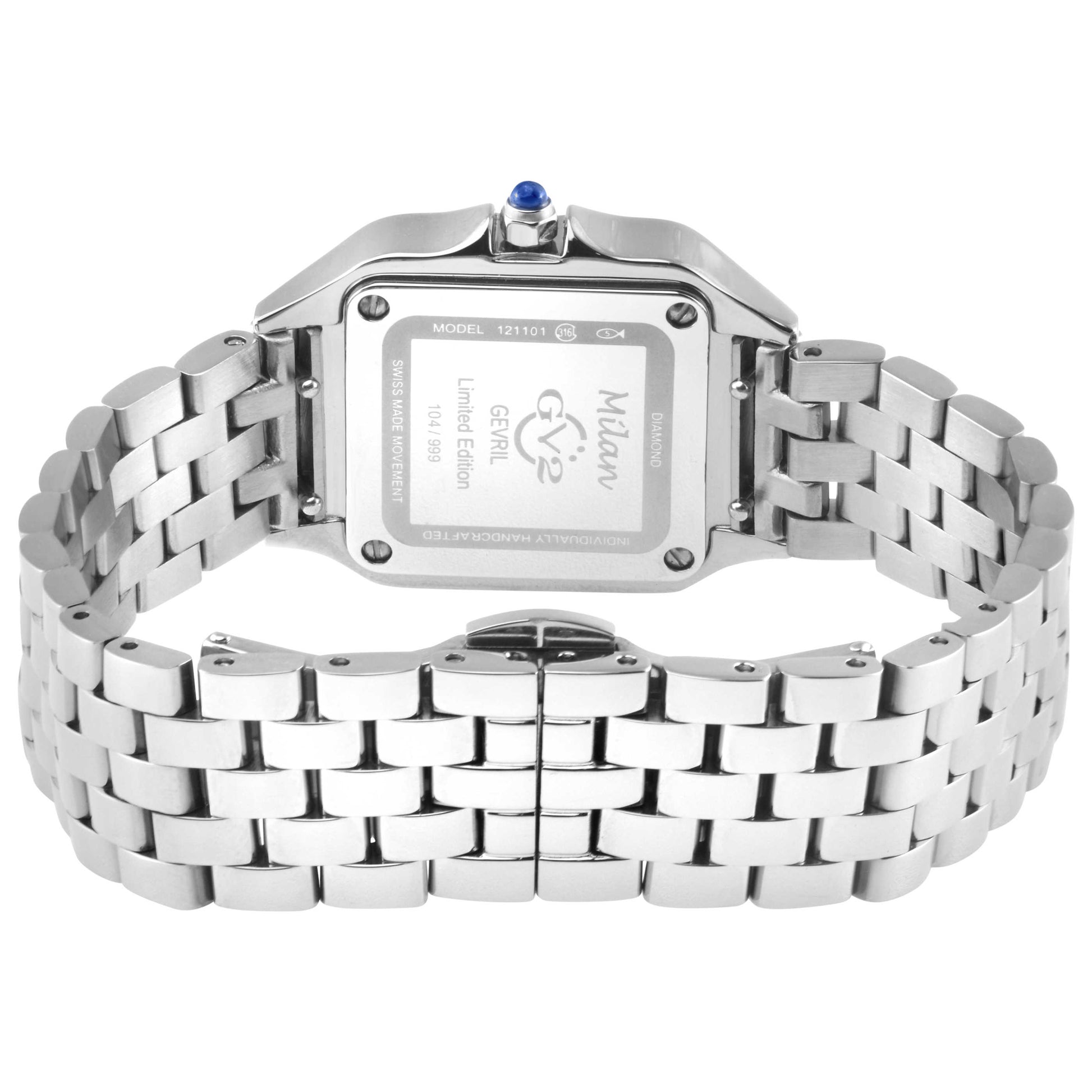 GV2 by Gevril Milan Diamond Women's Quartz Watch 121101B - Image #2