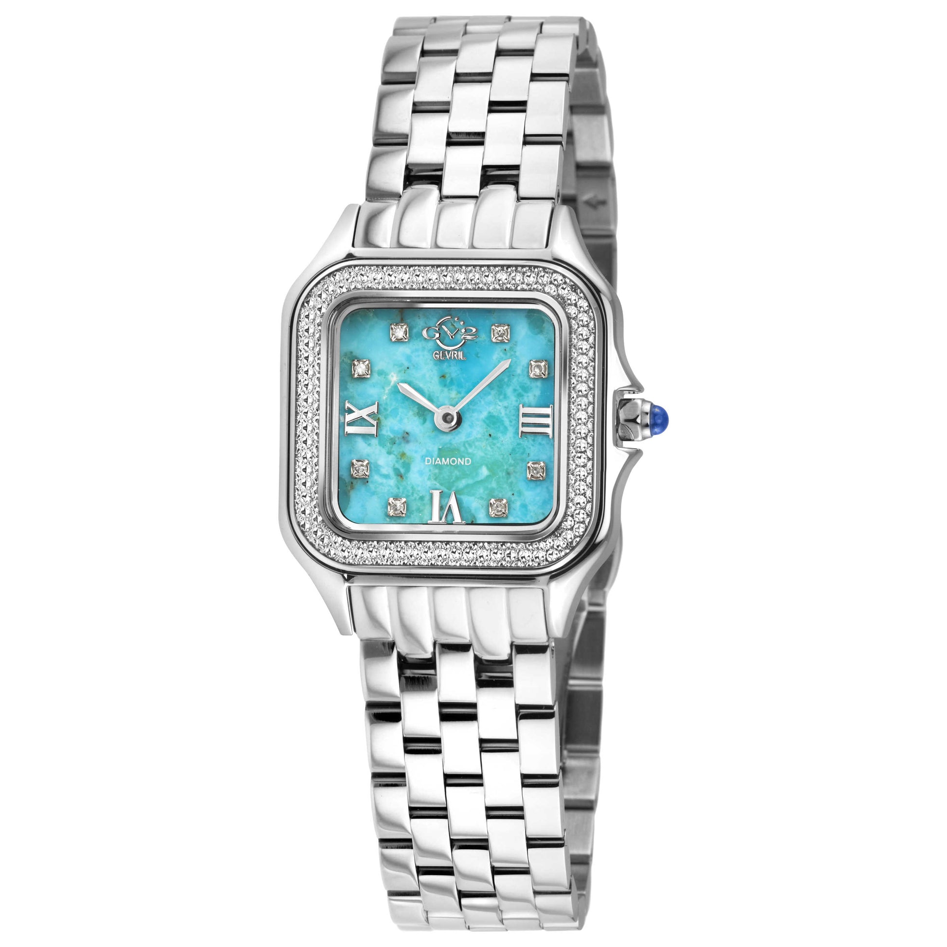 Front view of GV2 by Gevril Milan Diamond Women's Quartz Watch 121101B