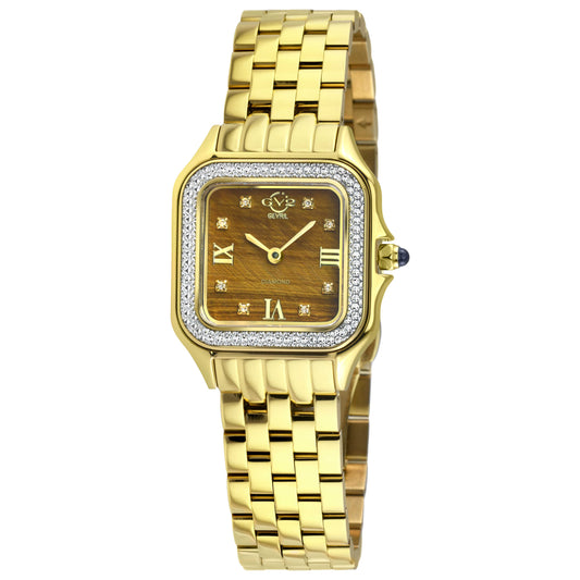 Front view of GV2 by Gevril Milan Diamond Women's Quartz Watch 121121B