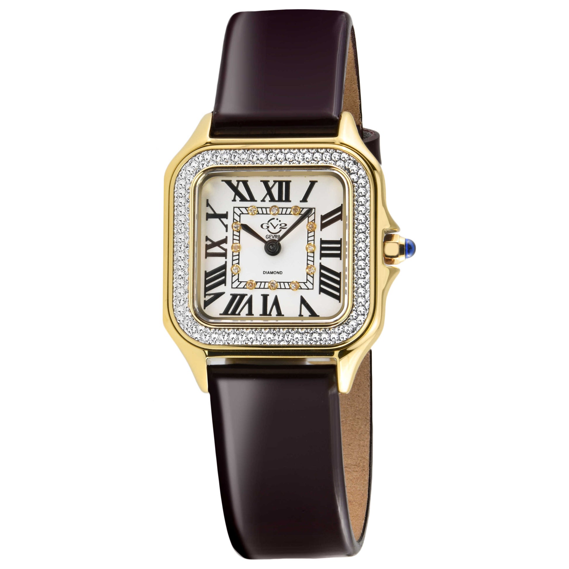 Front view of GV2 by Gevril Milan Diamond Women's Quartz Watch 12112