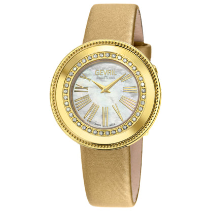 Front view of Gevril Gandria Diamond Women's Quartz Watch 12121-2