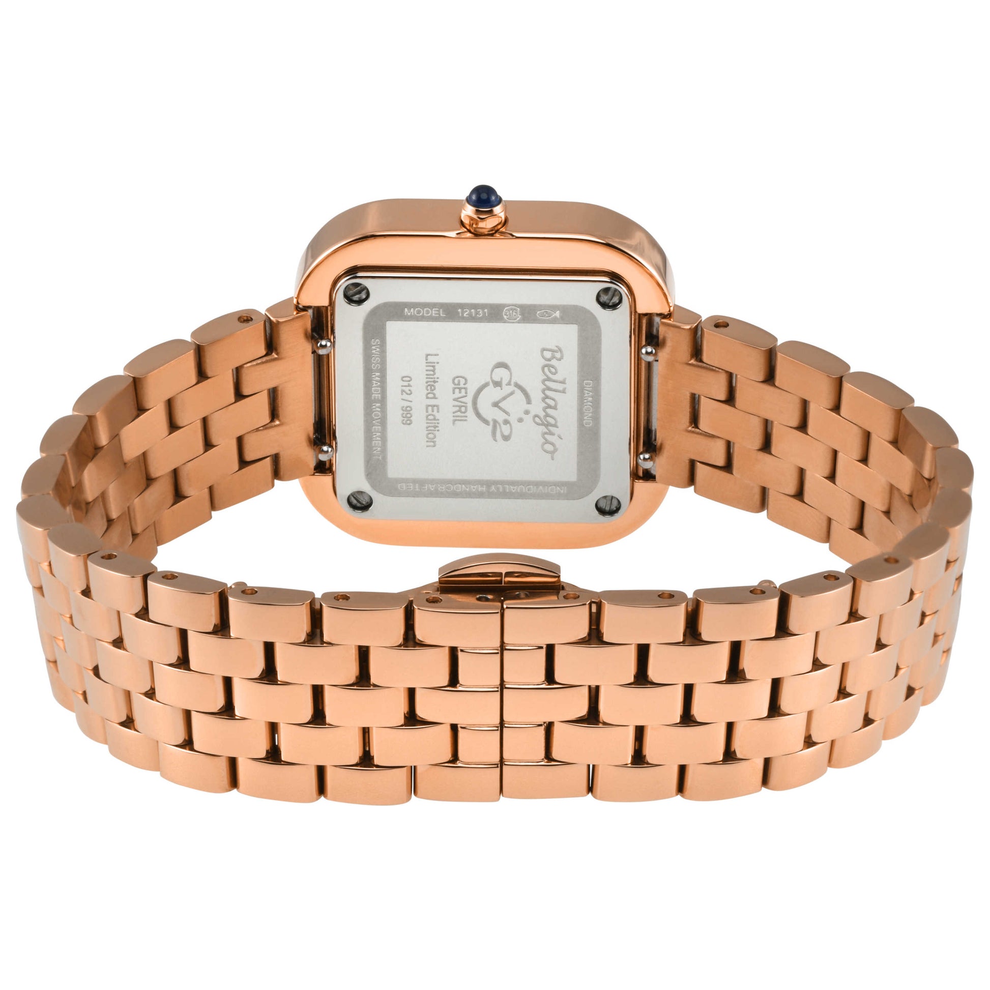 GV2 by Gevril Bellagio Diamond Women's Quartz Watch 12131B - Image #2