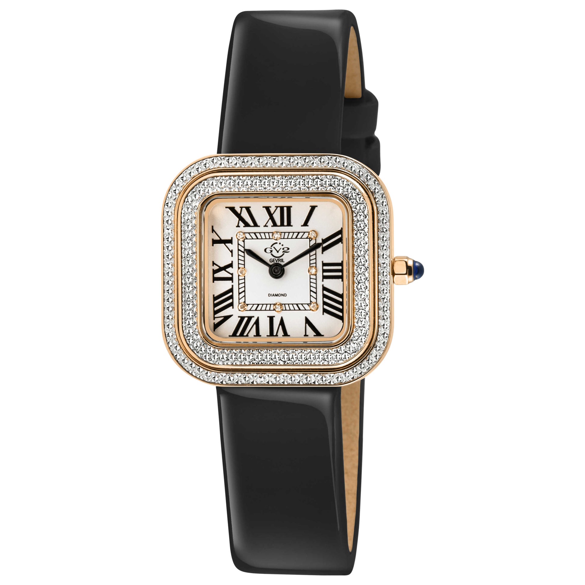 Front view of GV2 by Gevril Bellagio Diamond Women's Quartz Watch 12131