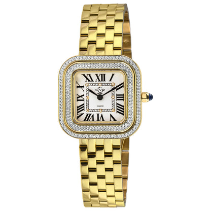 Front view of GV2 by Gevril Bellagio Diamond Women's Quartz Watch 12132B