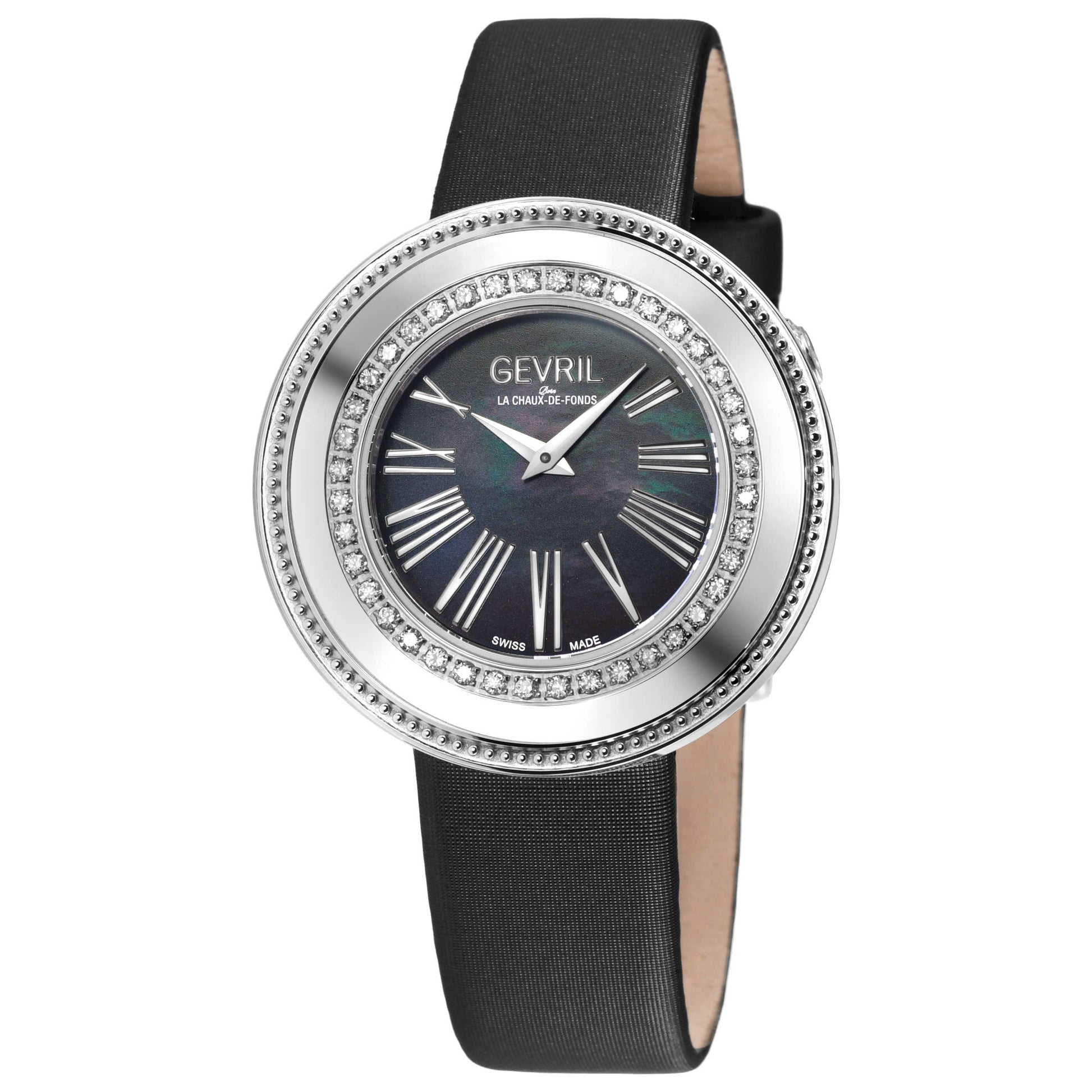 Front view of Gevril Gandria Diamond Women's Quartz Watch 12147