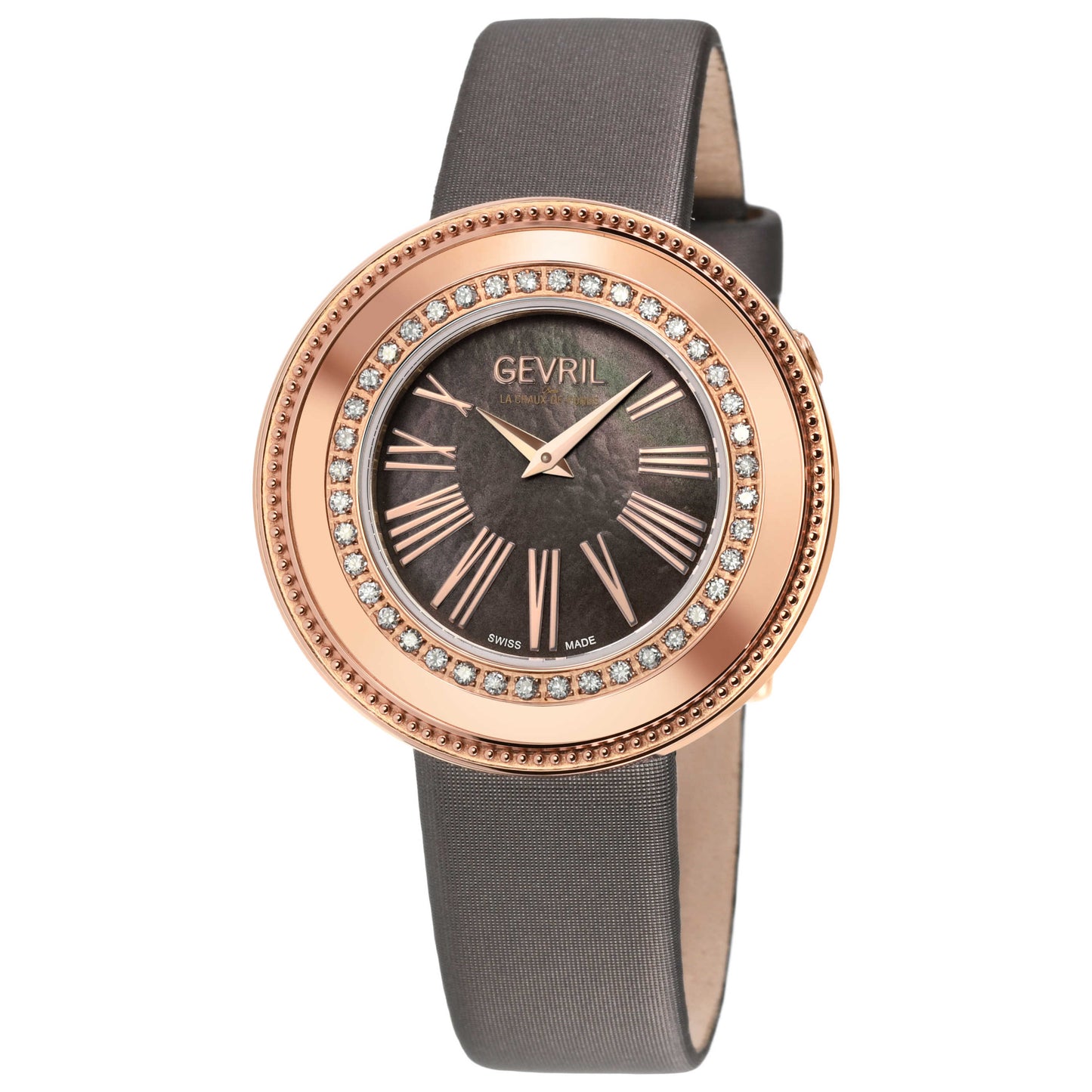 Front view of Gevril Gandria Diamond Women's Quartz Watch 12152