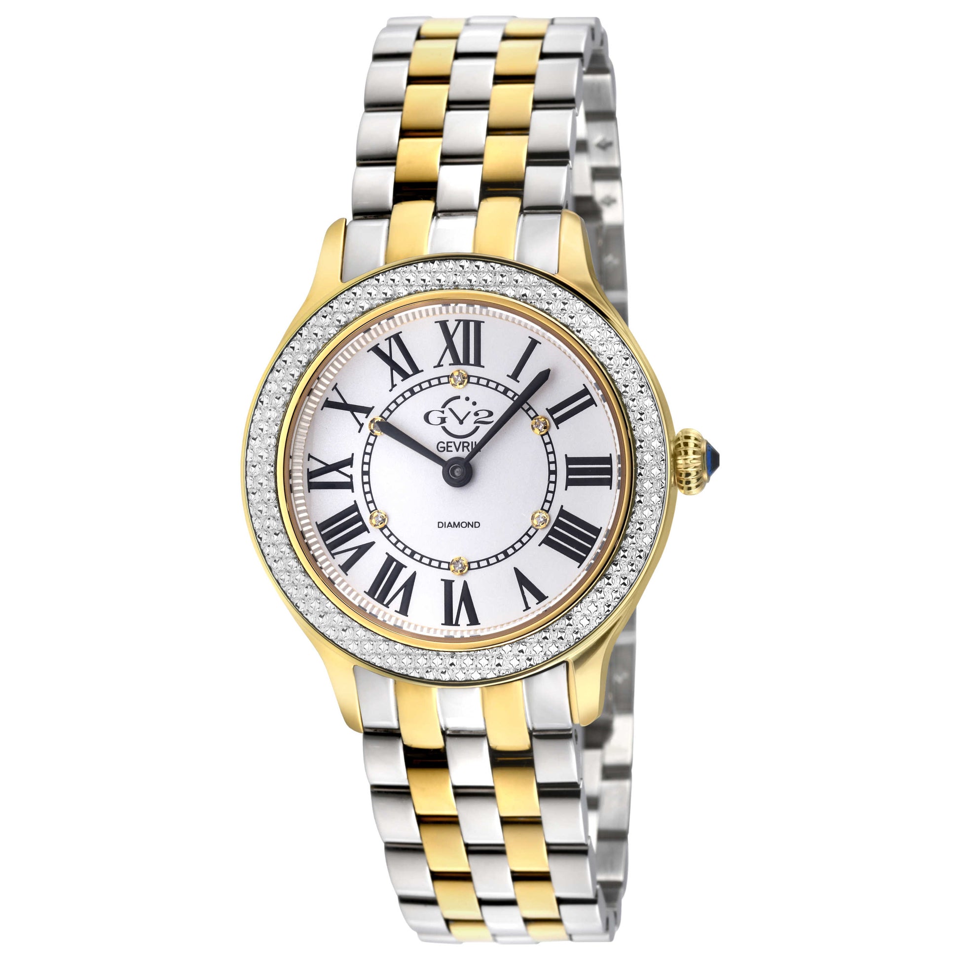 Front view of GV2 by Gevril Milan Women's Quartz Watch 12163B