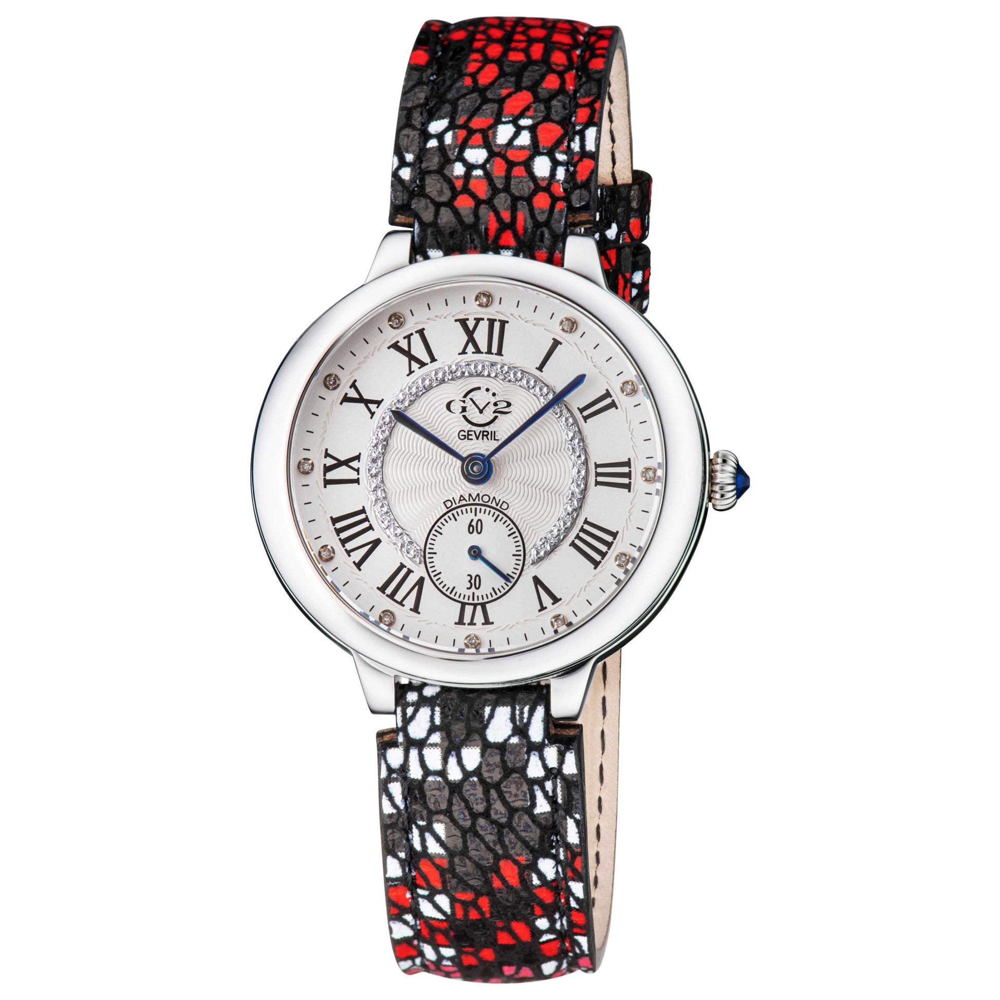 Front view of GV2 by Gevril Rome Diamond Women's Quartz Watch 12200S