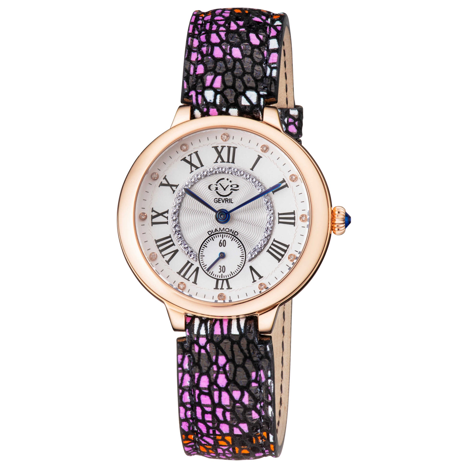 Front view of GV2 by Gevril Rome Diamond Women's Quartz Watch 12201S