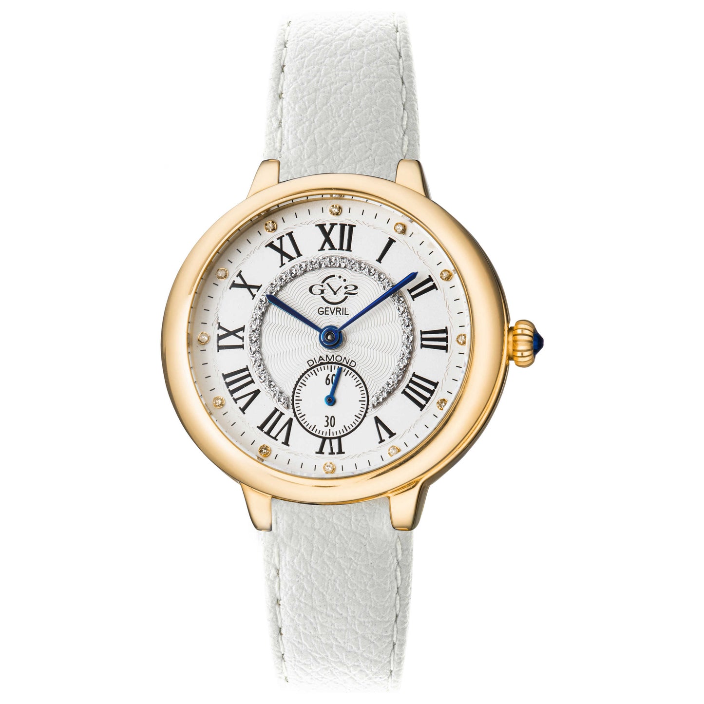 Front view of GV2 by Gevril Rome Vegan Women's Quartz Watch 12202-V1