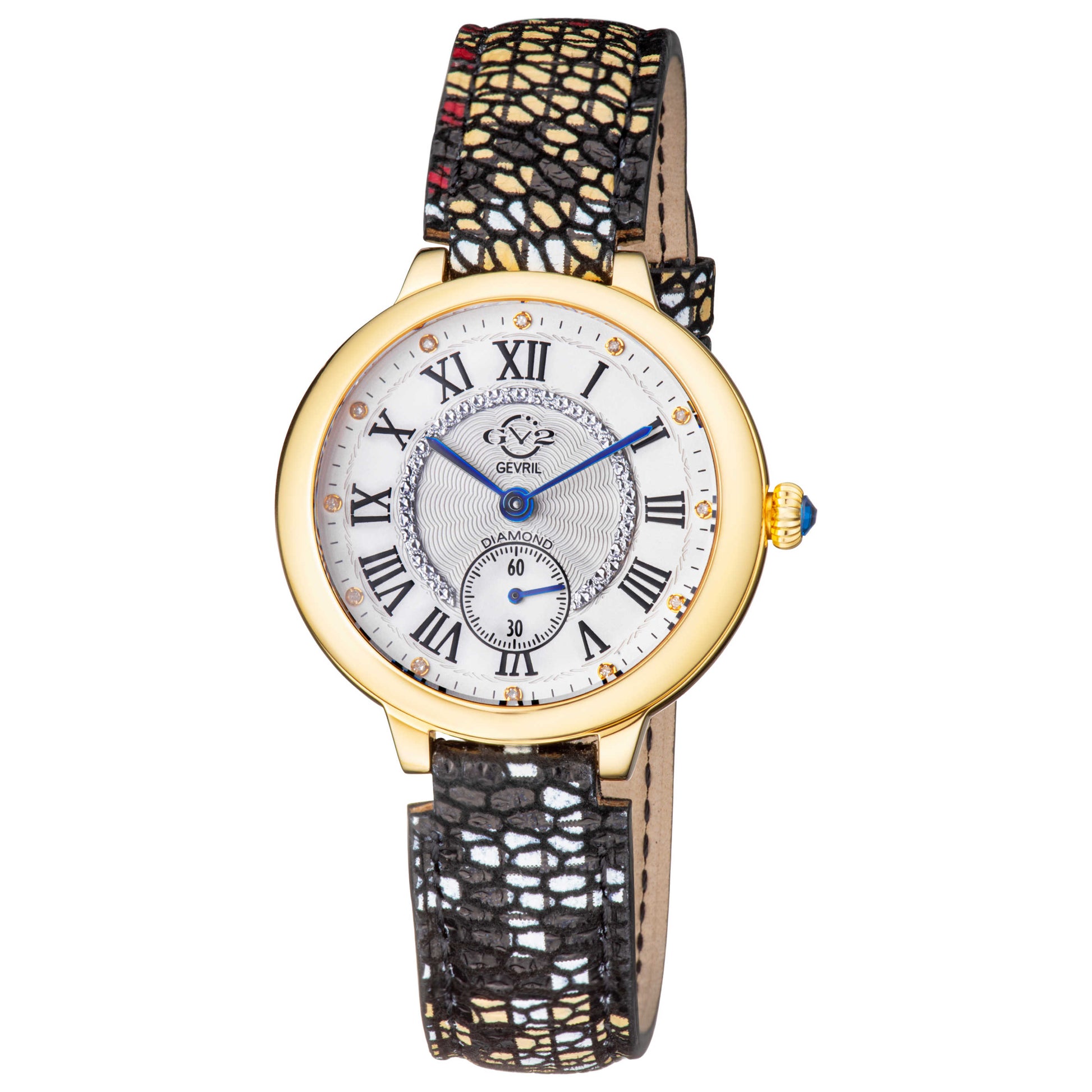 Front view of GV2 by Gevril Rome Diamond Women's Quartz Watch 12202S