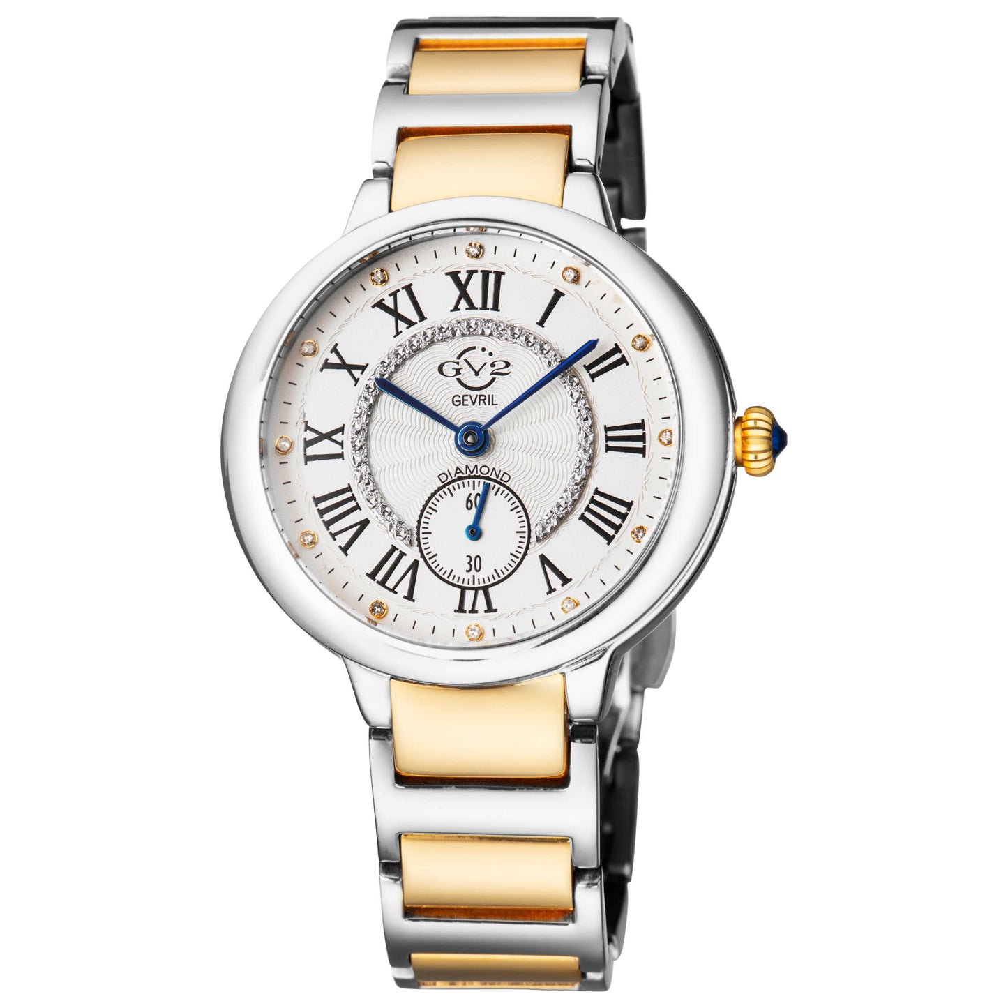 Front view of GV2 by Gevril Rome Diamond Women's Quartz Watch 12203B
