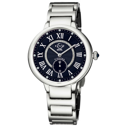 Front view of GV2 by Gevril Rome Diamond Women's Quartz Watch 12205B