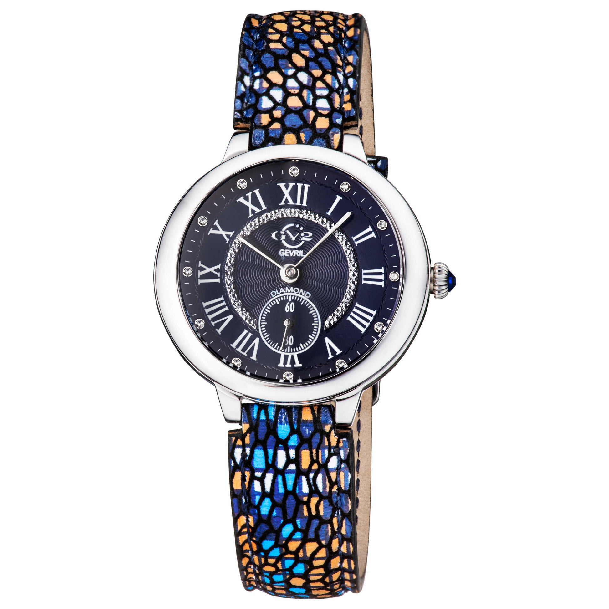 Front view of GV2 by Gevril Rome Diamond Women's Quartz Watch 12205S