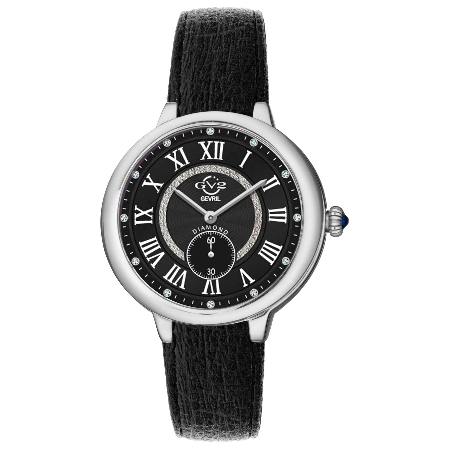 Front view of GV2 by Gevril Rome Vegan Women's Quartz Watch 12207-V1