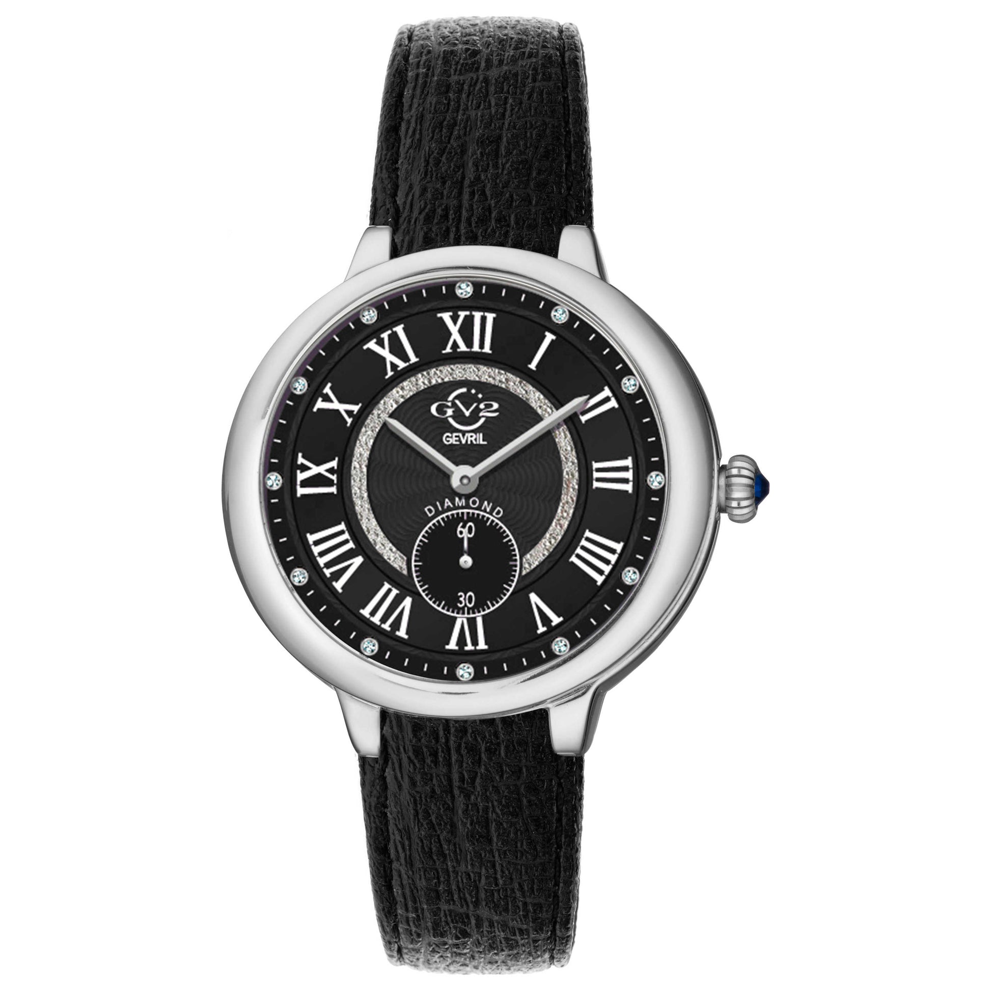 Front view of GV2 by Gevril Rome Vegan Women's Quartz Watch 12207-V1