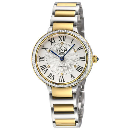Front view of GV2 by Gevril Rome Brillante Women's Quartz Watch 122103B