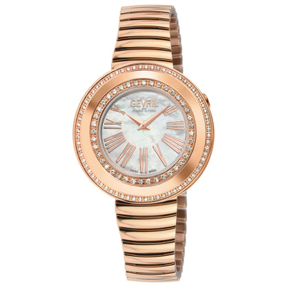Front view of Gevril Gandria Diamond Women's Quartz Watch 12251B