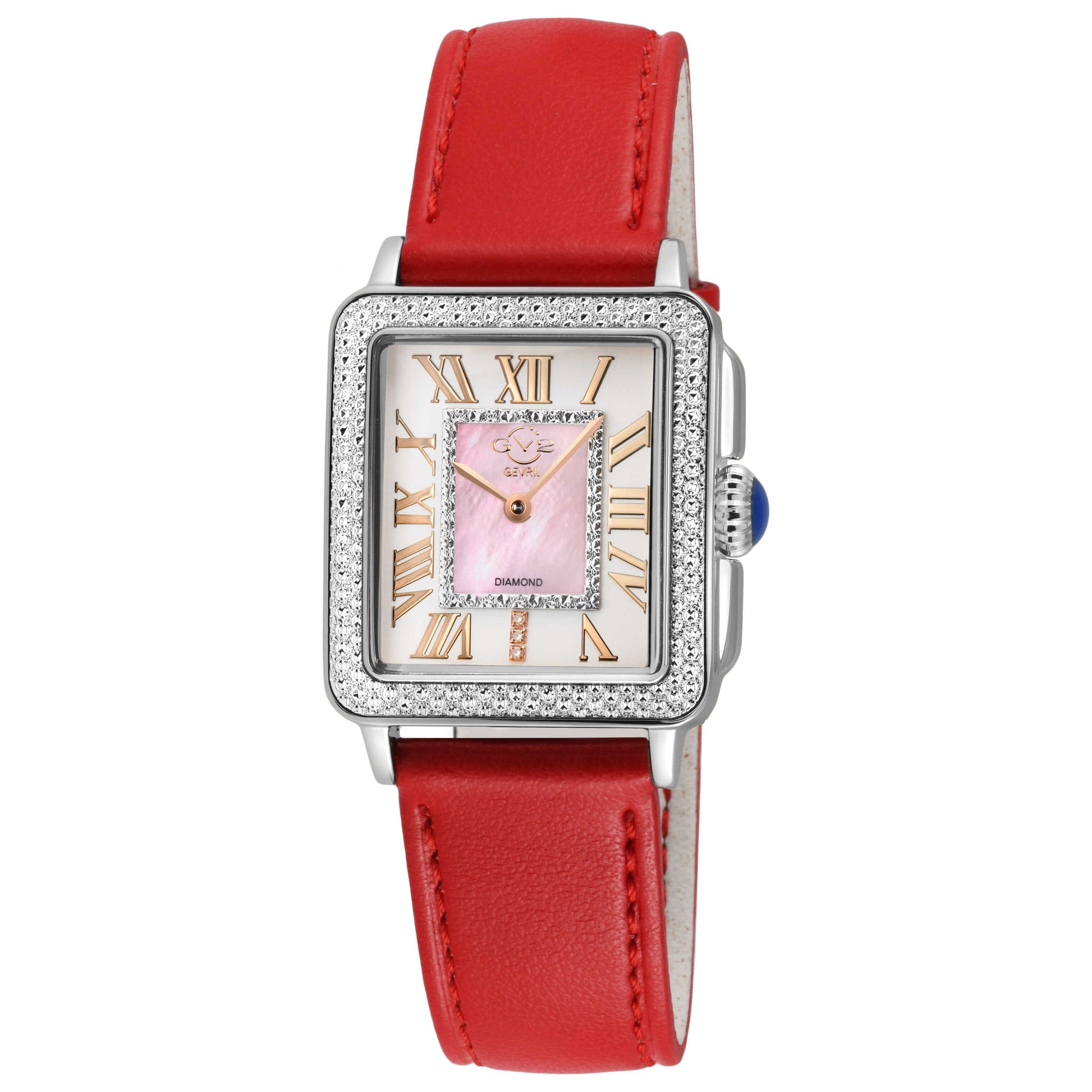 Front view of GV2 by Gevril Padova Diamond Women's Quartz Watch 12302-V8