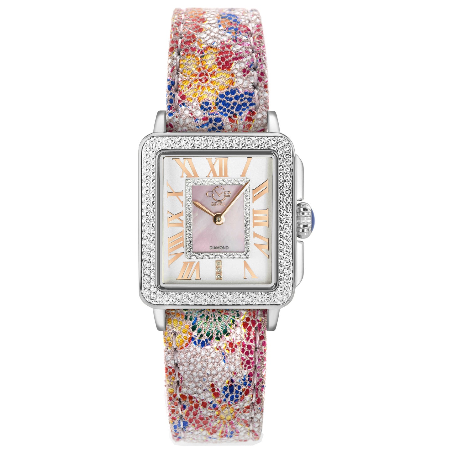 Front view of GV2 by Gevril Padova Diamond Women's Quartz Watch 12302F