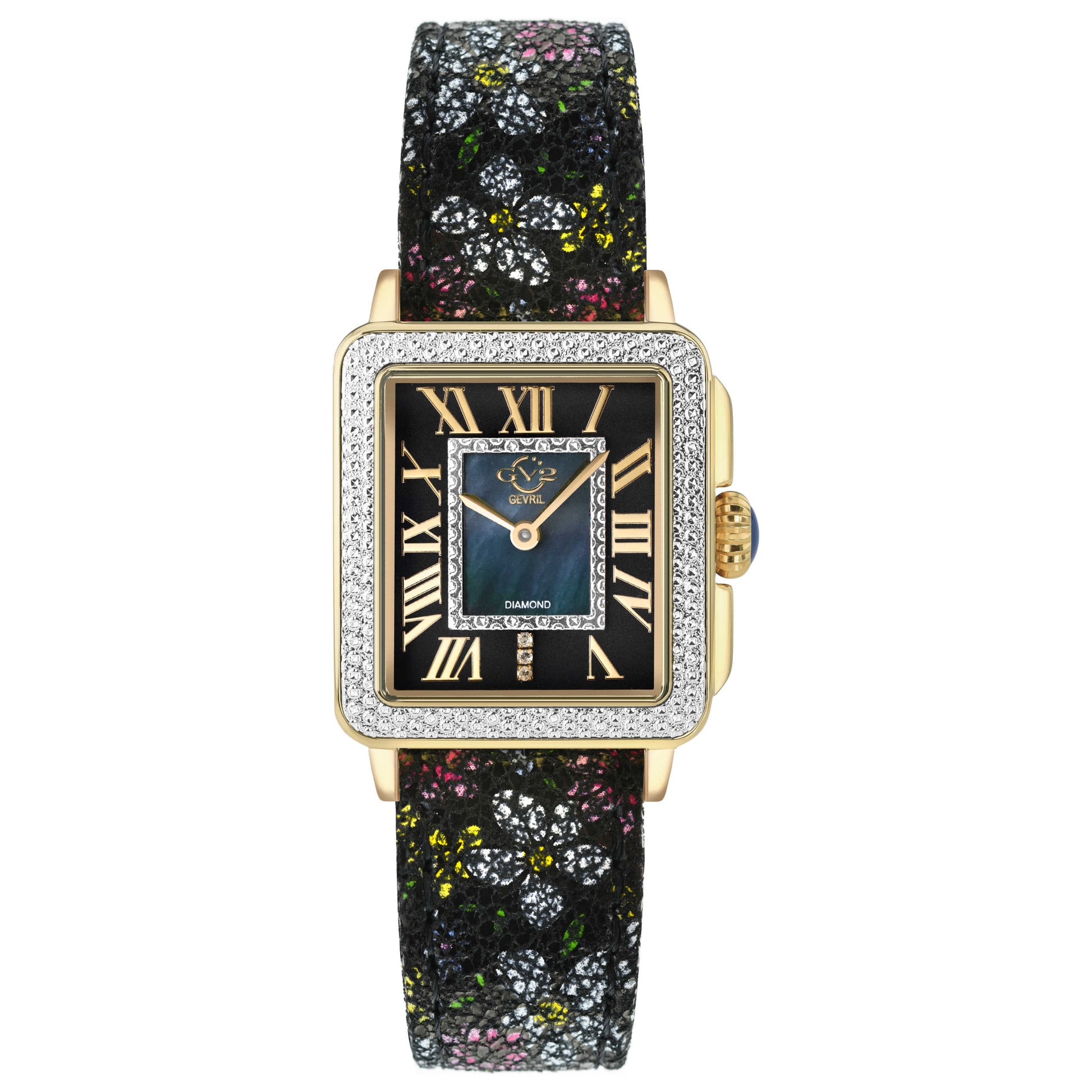 Front view of GV2 by Gevril Padova Diamond Women's Quartz Watch 12307F