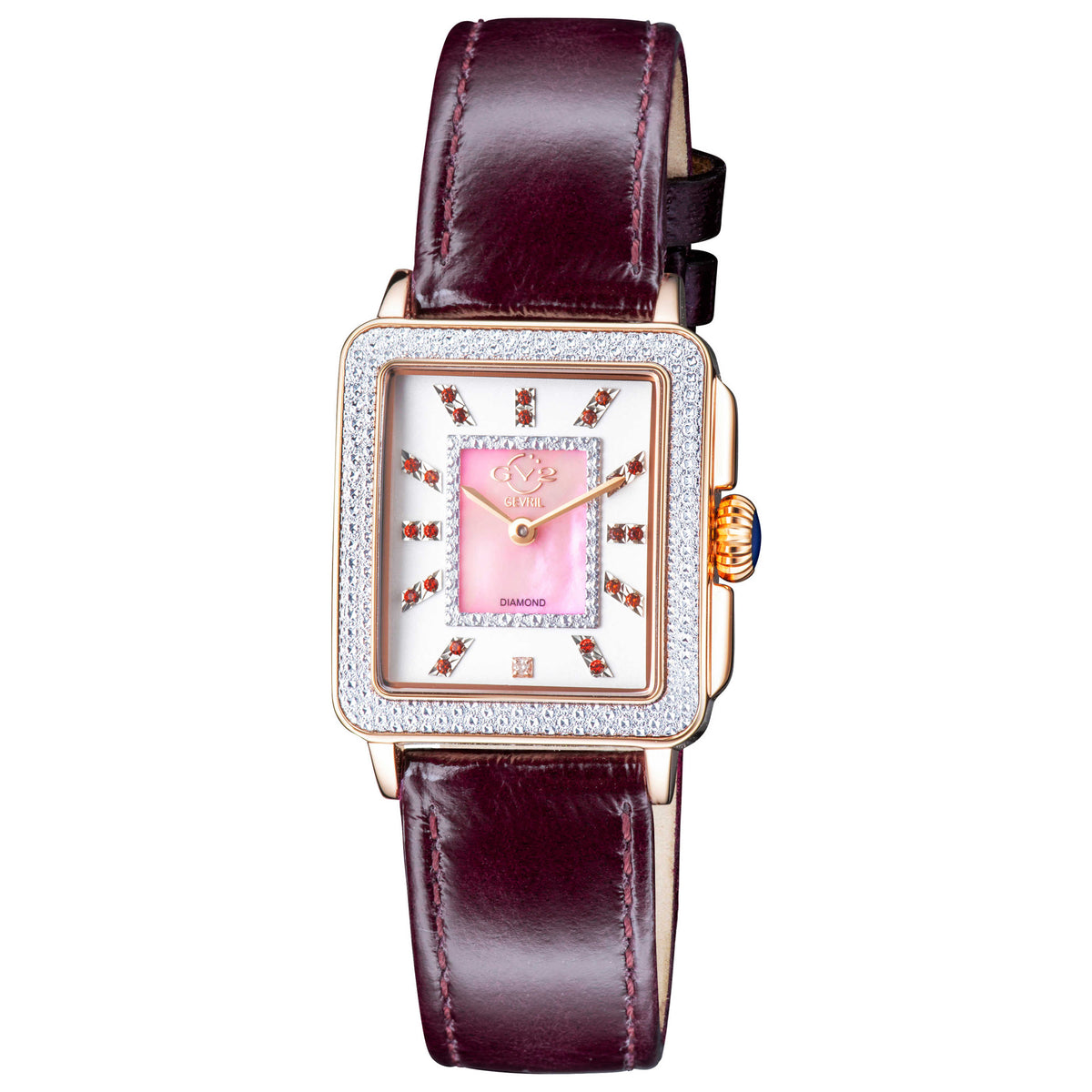 Padova Diamond Quartz Purple Mother-of-Pearl Women's Watch 12336