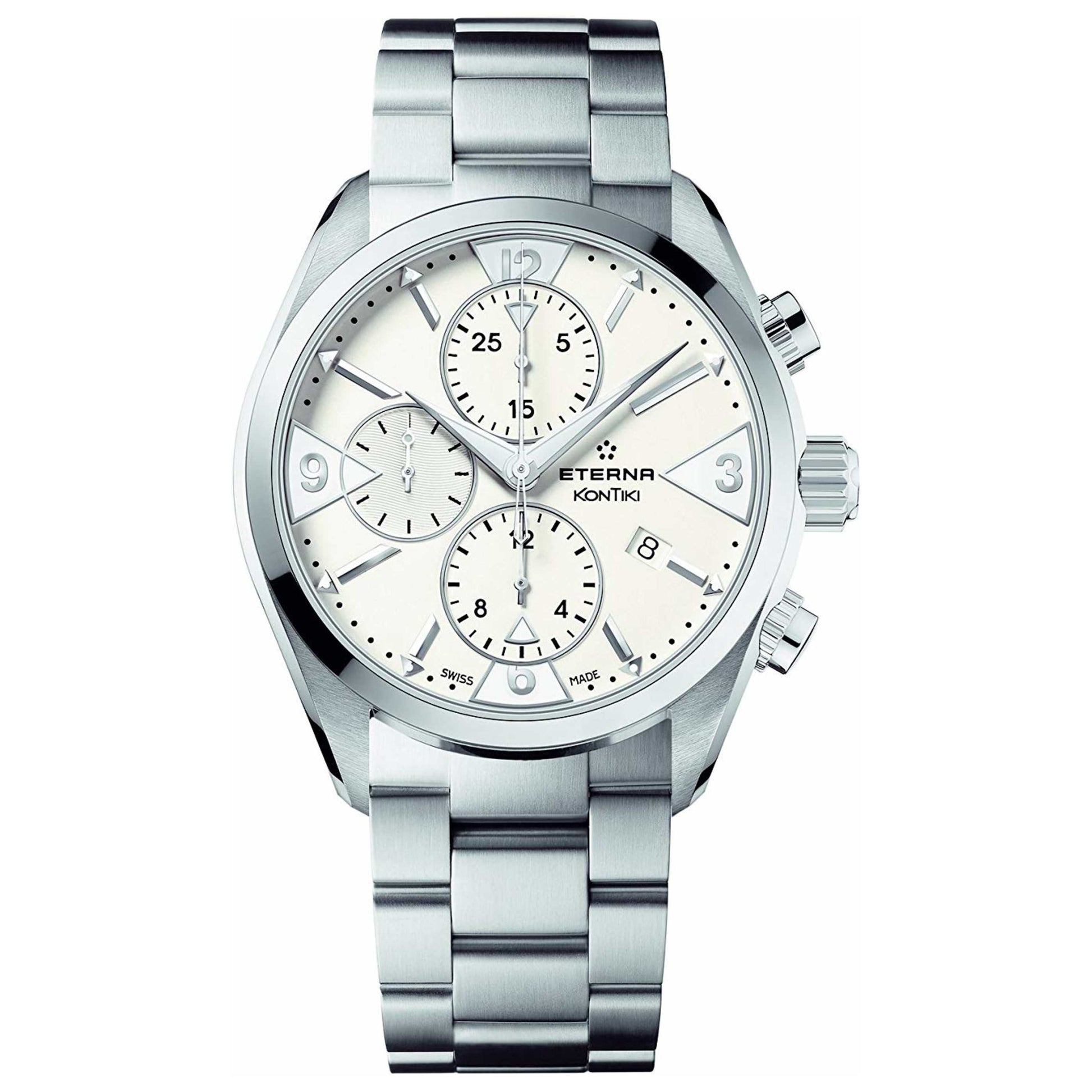 Front view of Eterna KonTiki Men's Automatic Watch 1240-41-63-0219