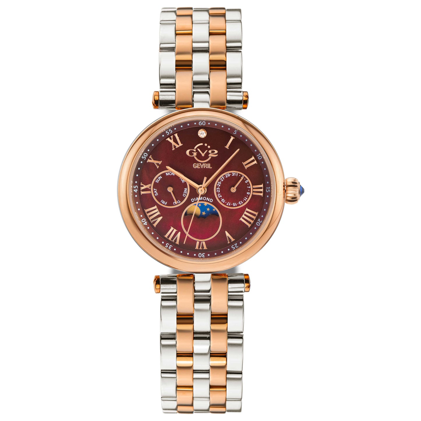Front view of GV2 by Gevril Florence Women's Quartz Watch 12501B