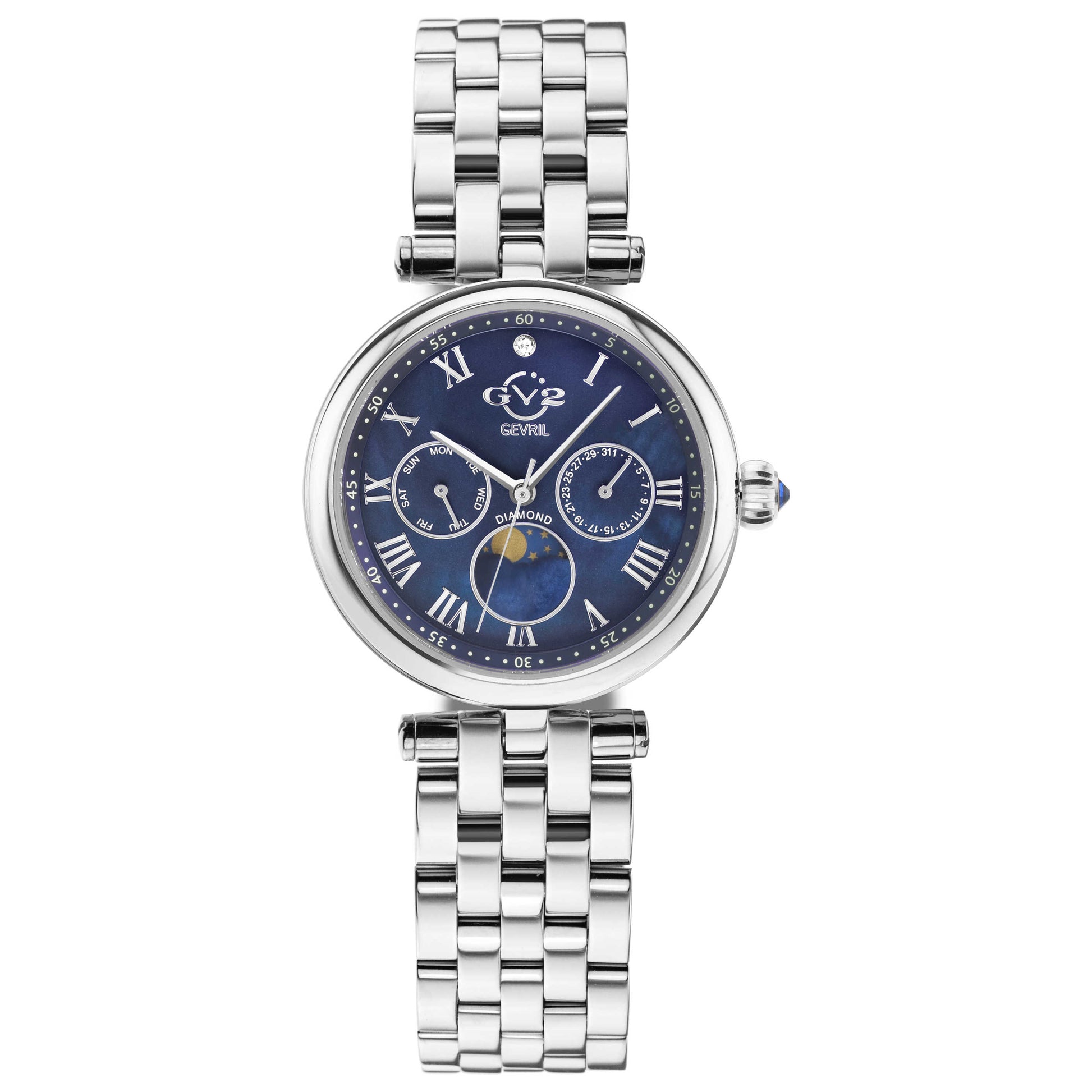 Front view of GV2 by Gevril Florence Women's Quartz Watch 12502B