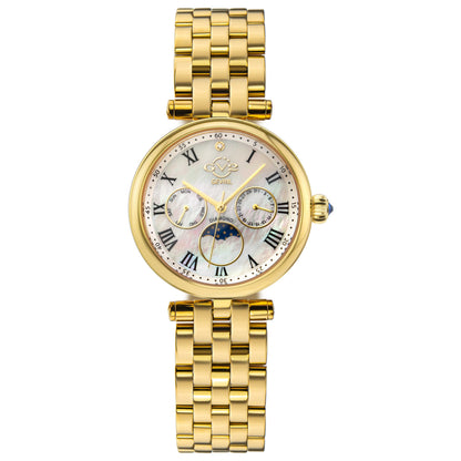 Front view of GV2 by Gevril Florence Women's Quartz Watch 12503B