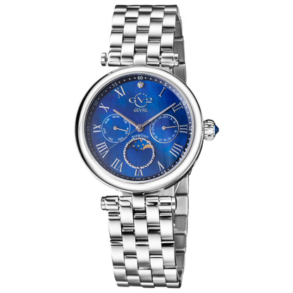 Front view of GV2 by Gevril Florence Diamond Women's Quartz Watch 12512