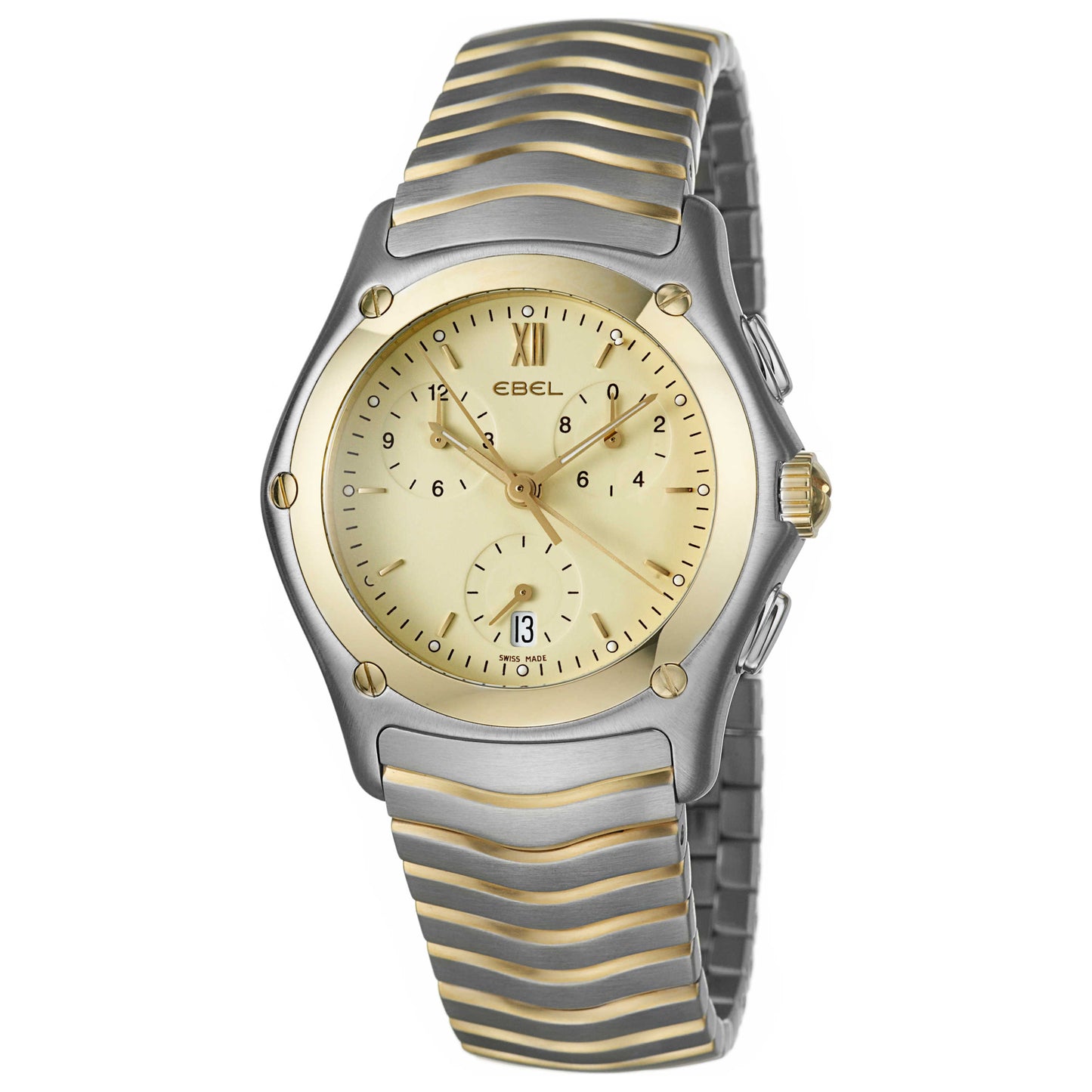 Front view of Ebel Classic Wave Men's Swiss Quartz (Battery-Powered) Watch 1251F41-1325