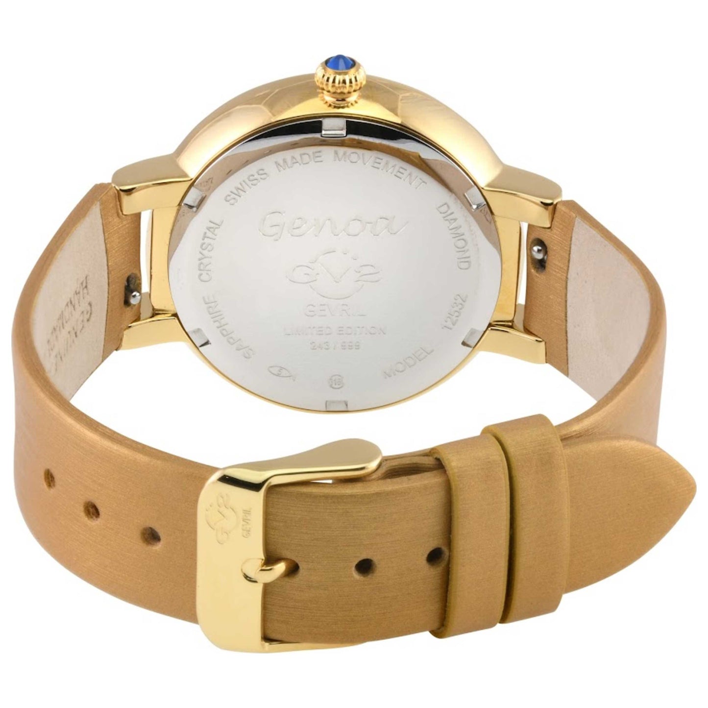 GV2 by Gevril Genoa Diamond Women's Quartz Watch 12532S - Image #2