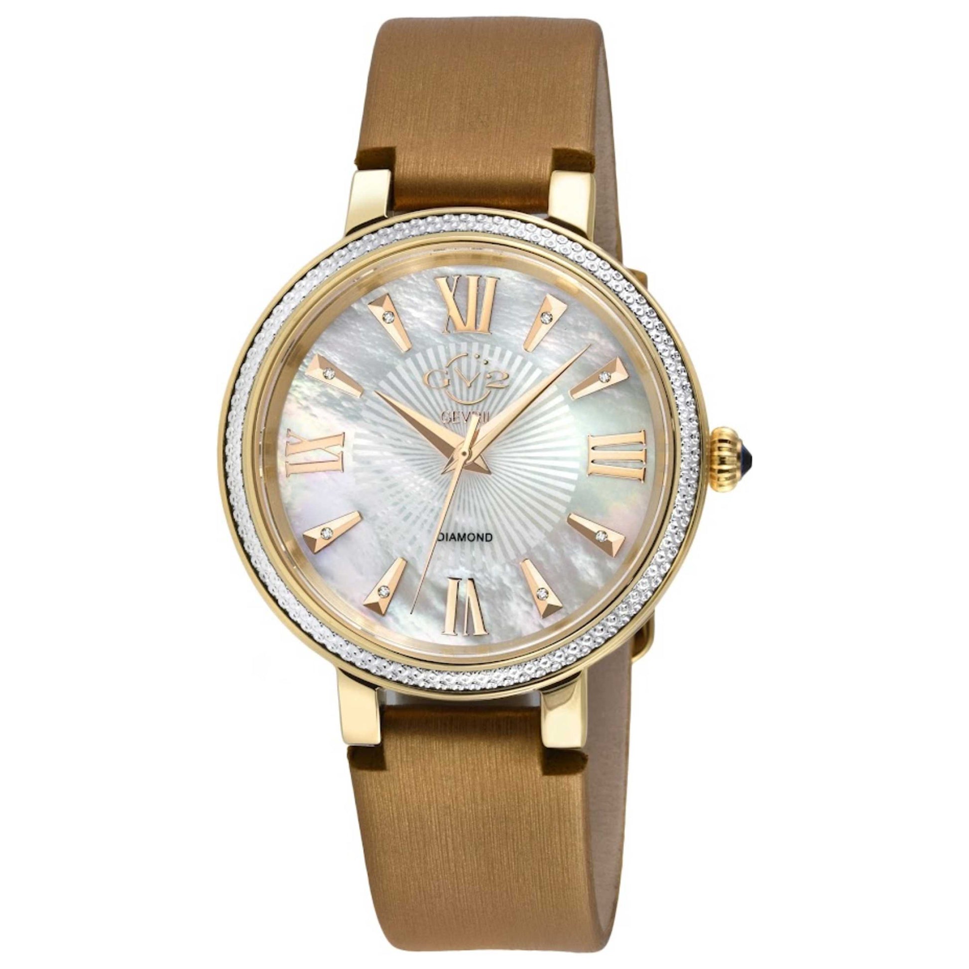 Front view of GV2 by Gevril Genoa Diamond Women's Quartz Watch 12532S
