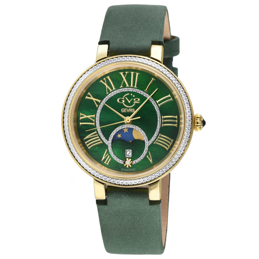Front view of GV2 by Gevril Genoa Diamond Women's Quartz Watch 12544