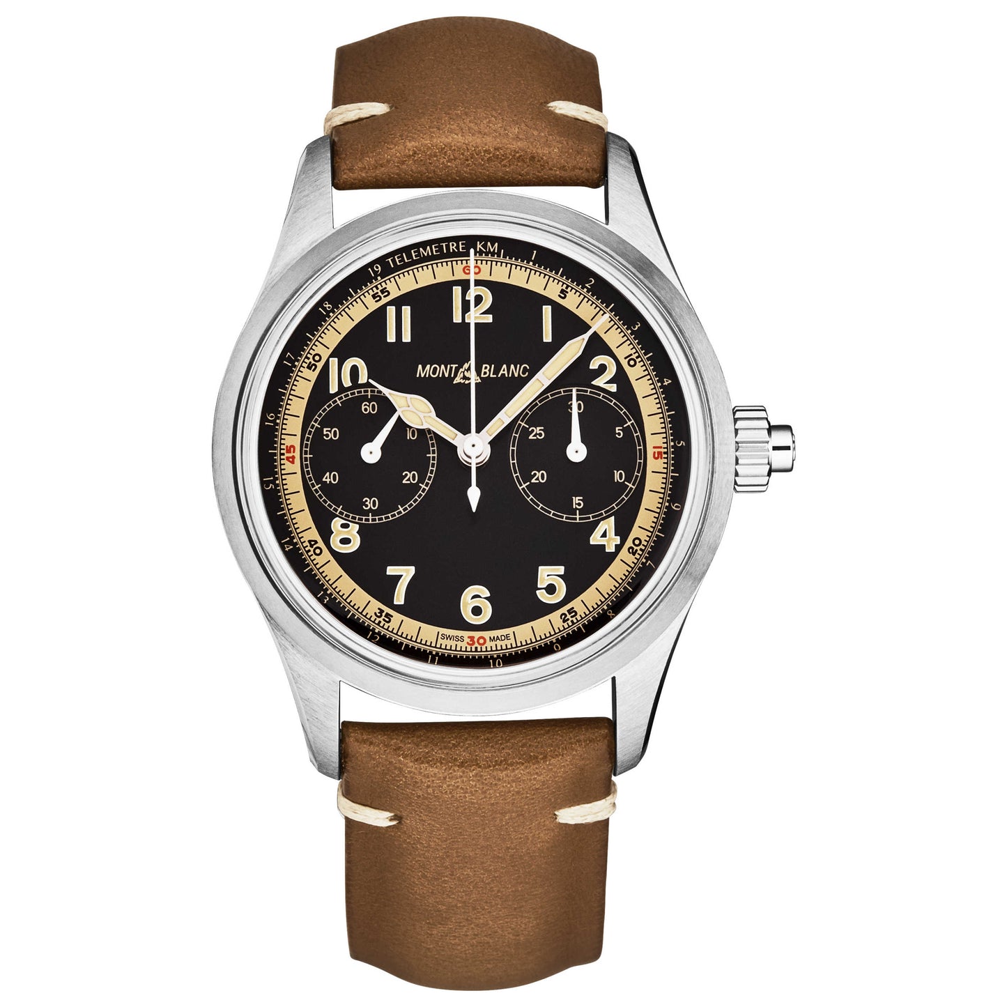 Front view of Montblanc 1858 Men's Automatic Watch 125581