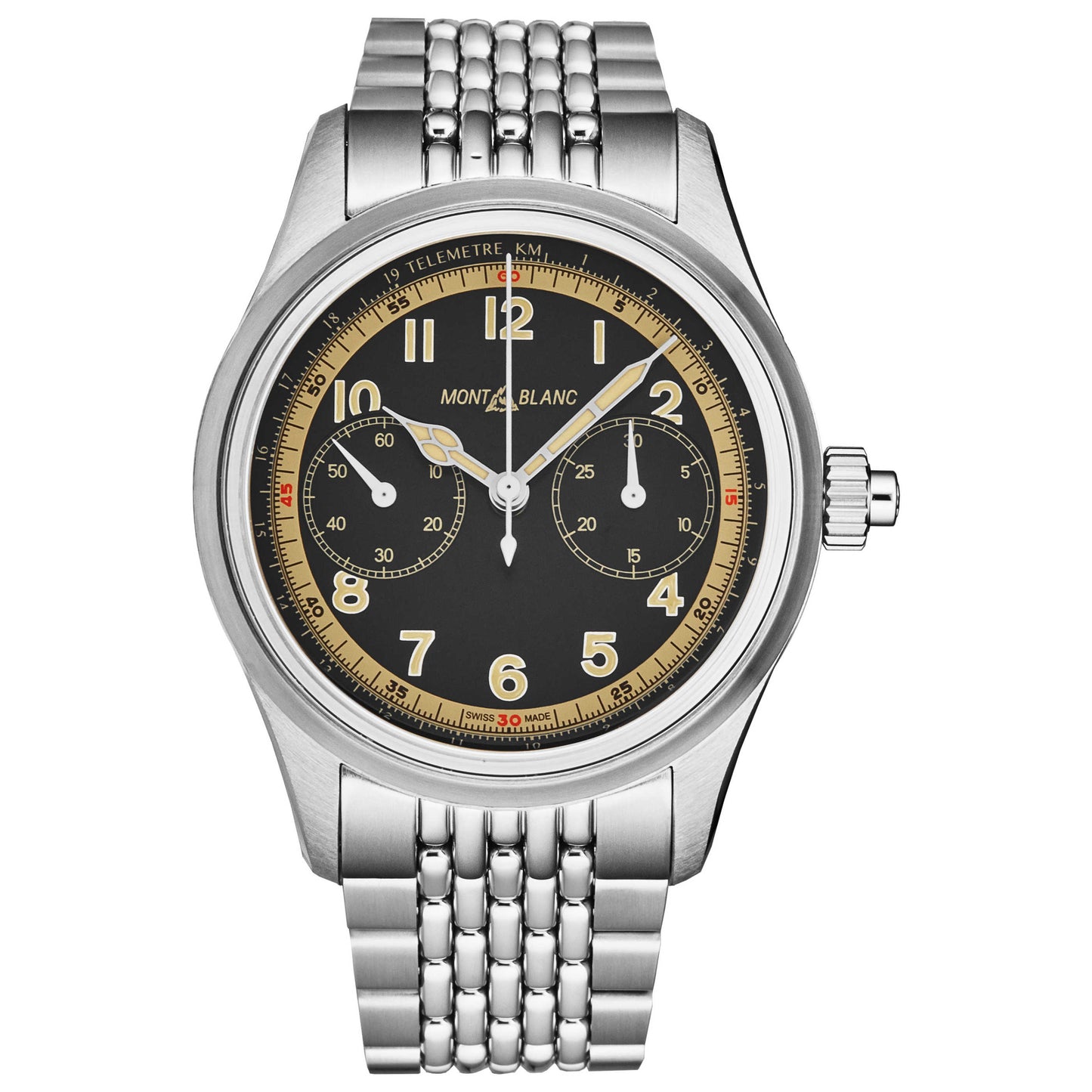 Front view of Montblanc 1858 Men's Automatic Watch 125582
