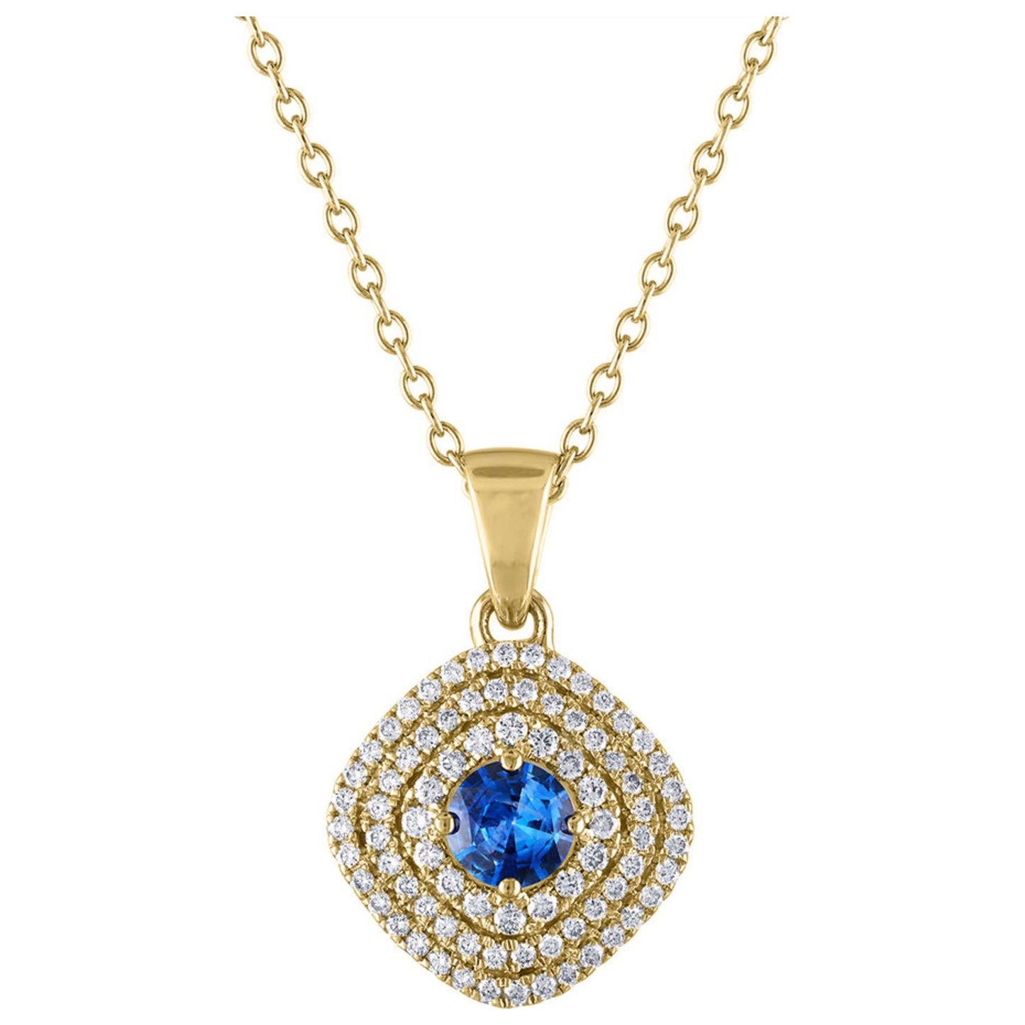 Front view of Tresorra Fashion Women's Necklace 126-YG-BS