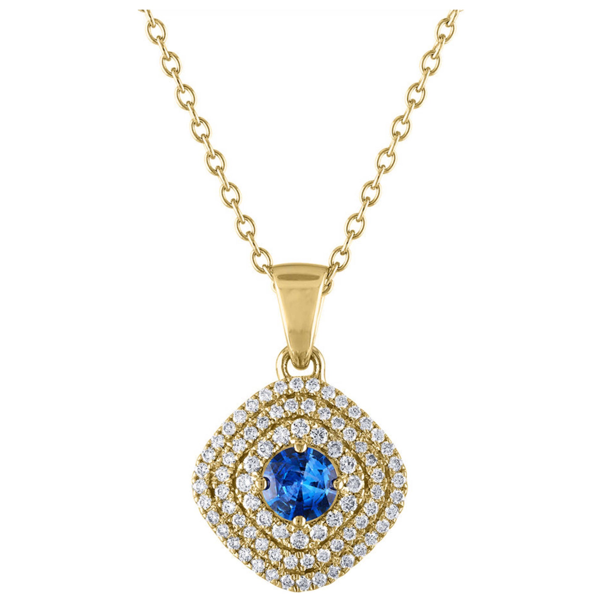 Front view of Tresorra Fashion Women's Necklace 126-YG-BS