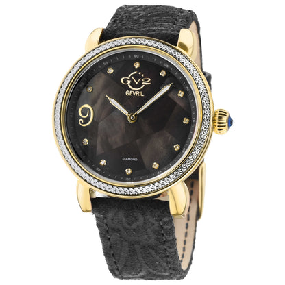 Front view of GV2 by Gevril Ravenna Diamond Women's Quartz Watch 12605F