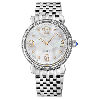 Front view of GV2 by Gevril Ravenna Diamond Women's Quartz Watch 12610B